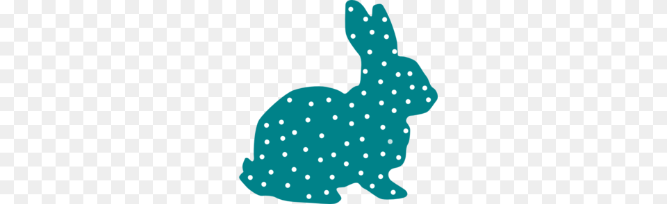Bunny Polka Dot Silhouette Clip Art Quilting, Pattern, Animal, Mammal, Rabbit Png Image