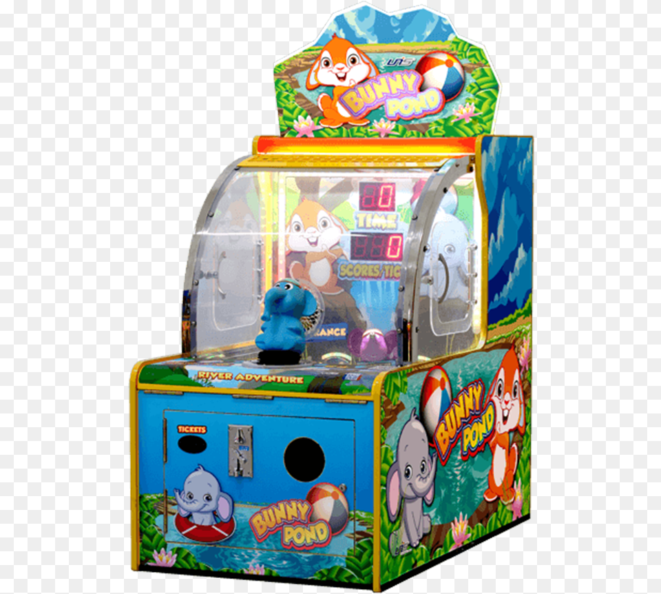 Bunny Pond New Cabinet Left Bunny Pond Arcade Game, Baby, Person, Toy, Arcade Game Machine Free Png Download