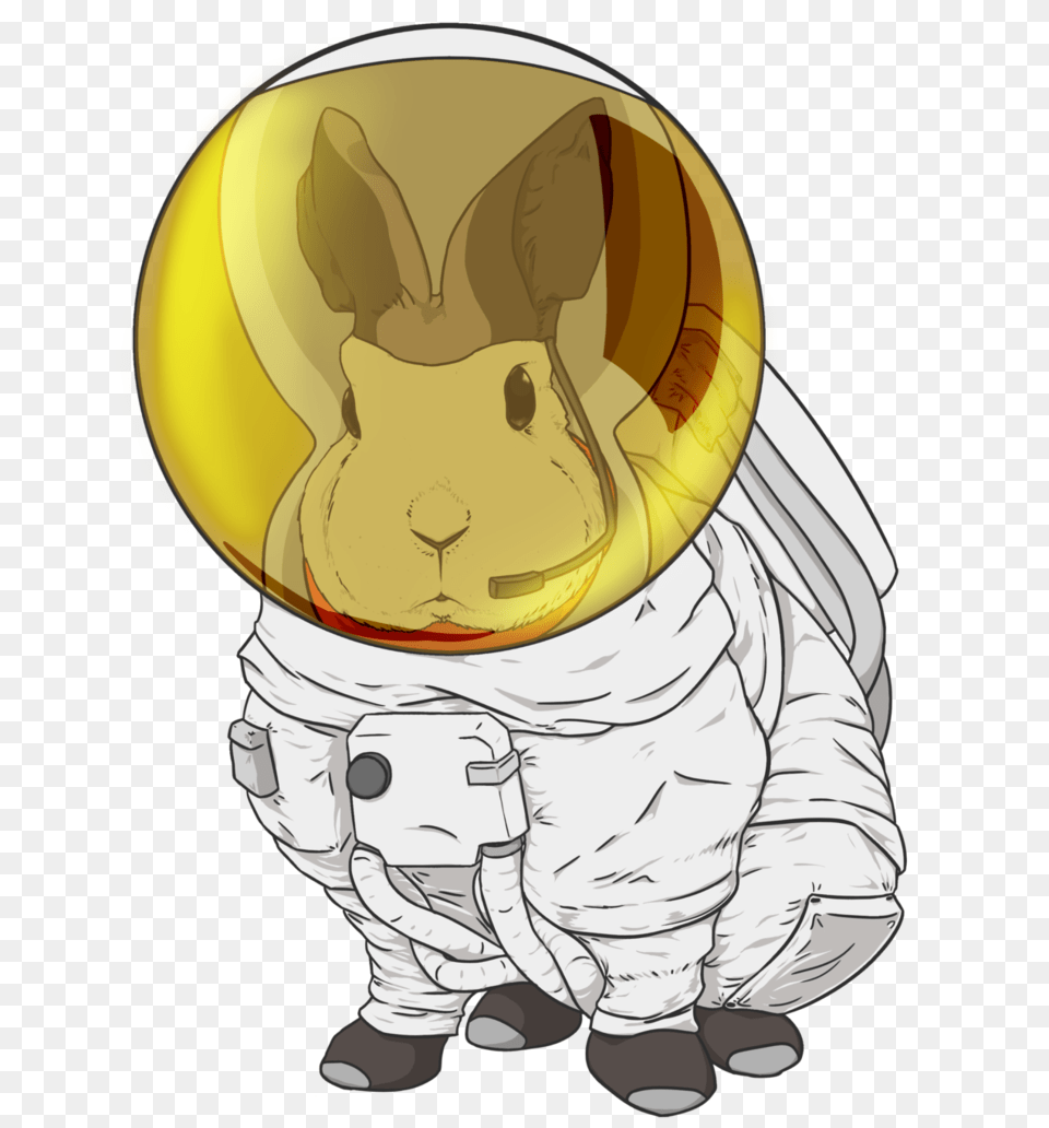 Bunny Rabbit Clip Art Of Astronaut In Suit Astronaut Clipart, Baby, Person, Face, Head Free Png Download
