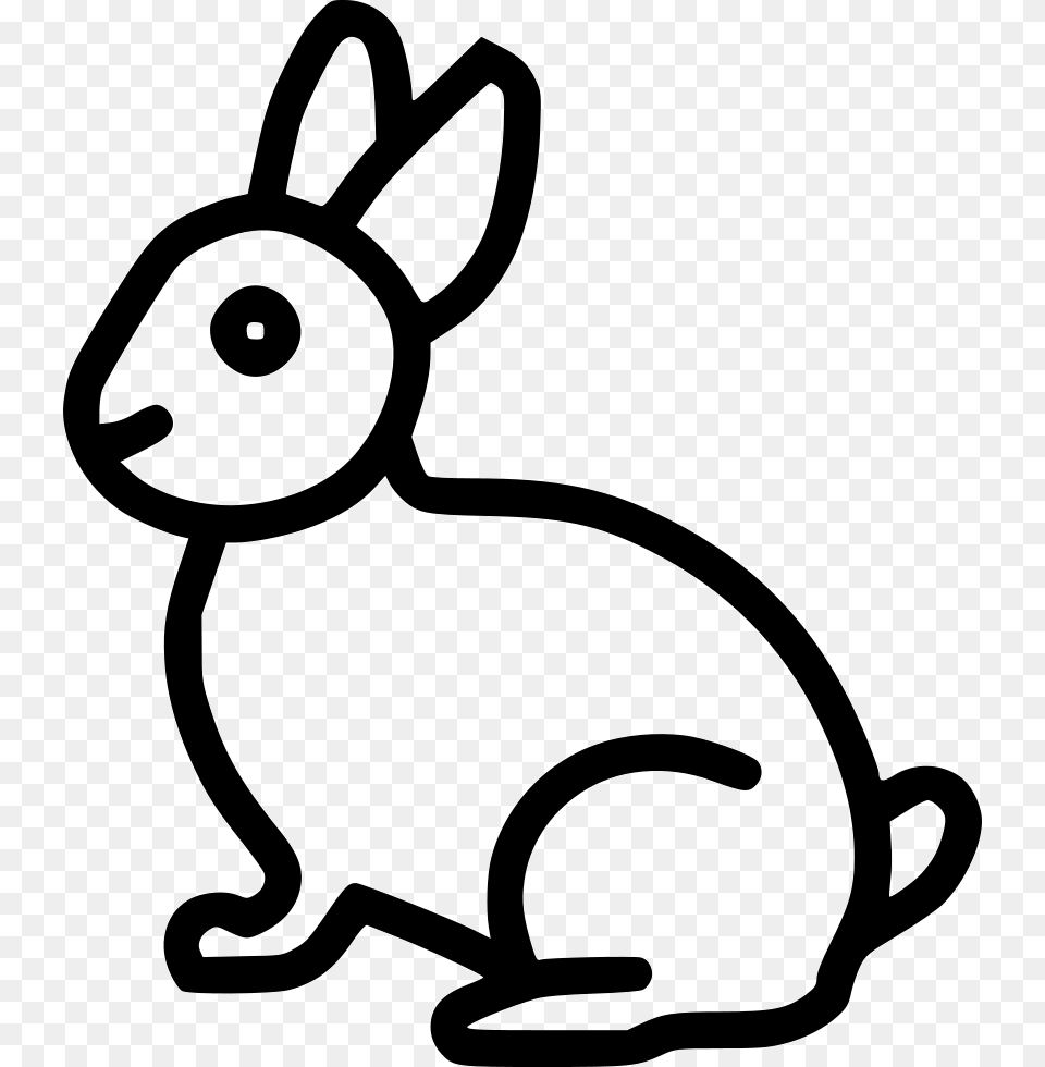 Bunny Rabbit Cute Happy Animal Comments Scalable Vector Graphics, Mammal, Smoke Pipe, Hare, Rodent Free Transparent Png