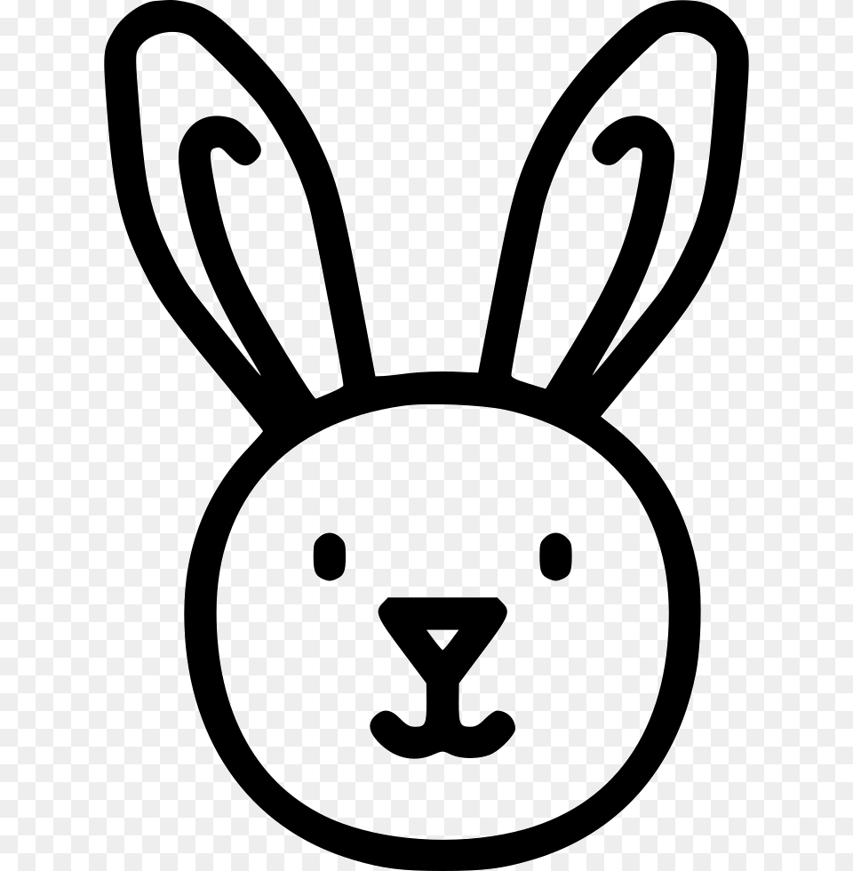 Bunny Rabbit Cute Happy Portable Network Graphics, Smoke Pipe, Stencil Free Png