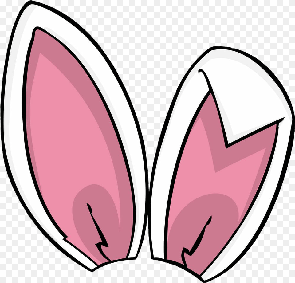 Bunny Rabbit Ears Features Face Head Pink White Girly, Plant, Sticker, Flower, Petal Png