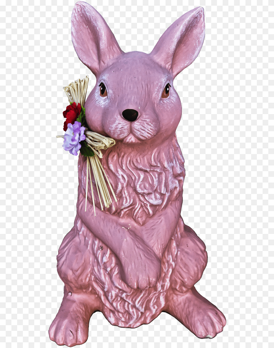 Bunny Rabbit Ears Sculpture Deco Rabbit, Figurine, Plant, Flower, Flower Arrangement Free Png Download