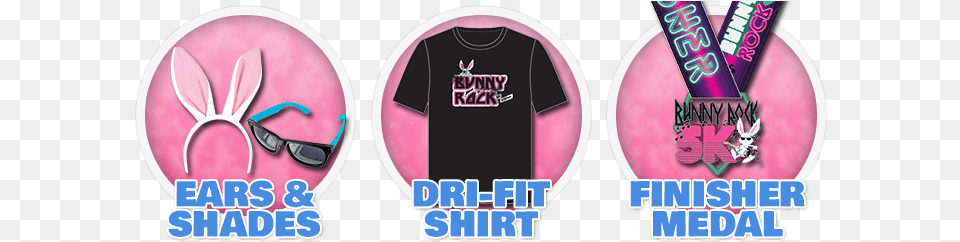 Bunny Rock 5k And Egg Hunt Active Shirt, Clothing, T-shirt, Purple Png Image
