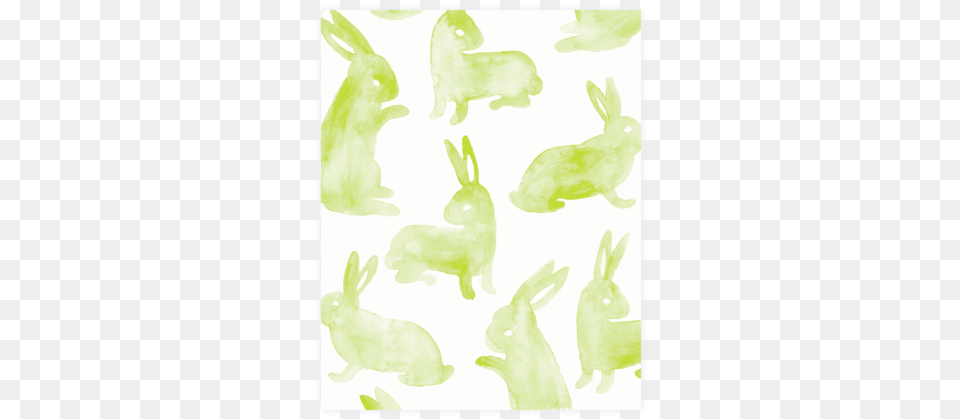 Bunny Watercolor Print Domestic Rabbit, Animal, Hare, Mammal, Rodent Free Transparent Png