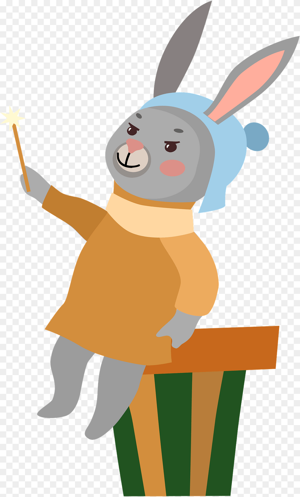 Bunny With A Magic Wand Clipart, Baby, Person, Cartoon, Face Png