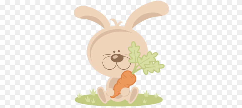 Bunny With Svg Scrapbook Cut Cute Files Cute Cartoon Rabbit Carrot, Food, Plant, Produce, Vegetable Free Transparent Png