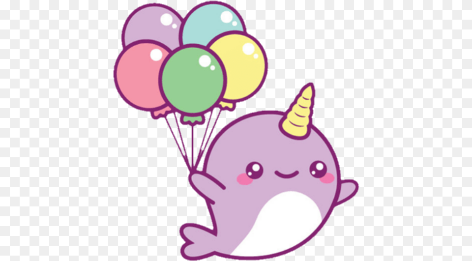 Bunnykawaiikawaiicute Iosappleemoji Apple Emojiios10iosemoji Drawing Cute Kawaii Narwhal, Cream, Dessert, Food, Ice Cream Free Transparent Png