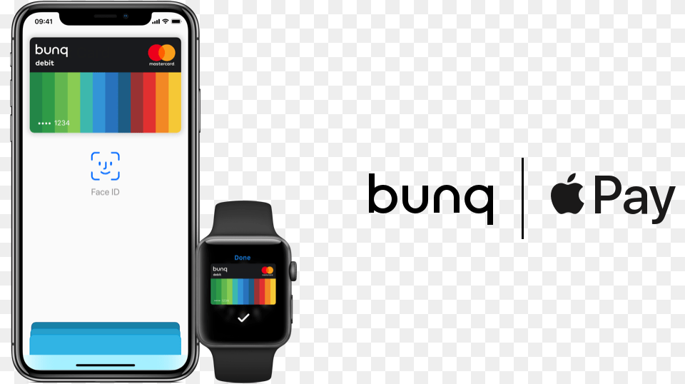 Bunq With Apple Pay Apple Pay, Electronics, Mobile Phone, Phone, Wristwatch Free Png Download