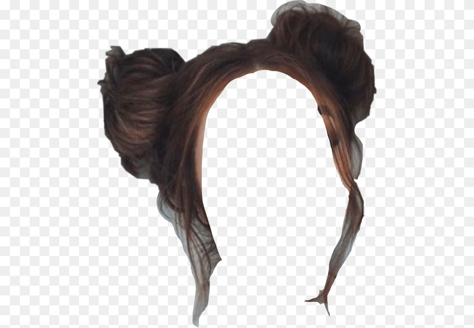 Buns Spacebuns Hair Girlshair Brownhair Freetoedit Lace Wig, Adult, Female, Person, Woman Free Transparent Png
