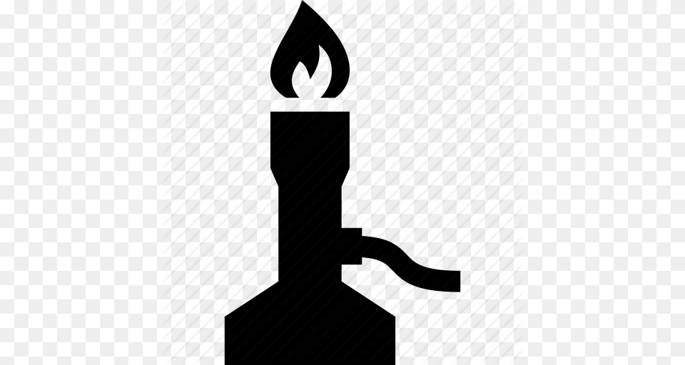 Bunsen Burner Burner Chemistry Laboratory Icon, Silhouette Png