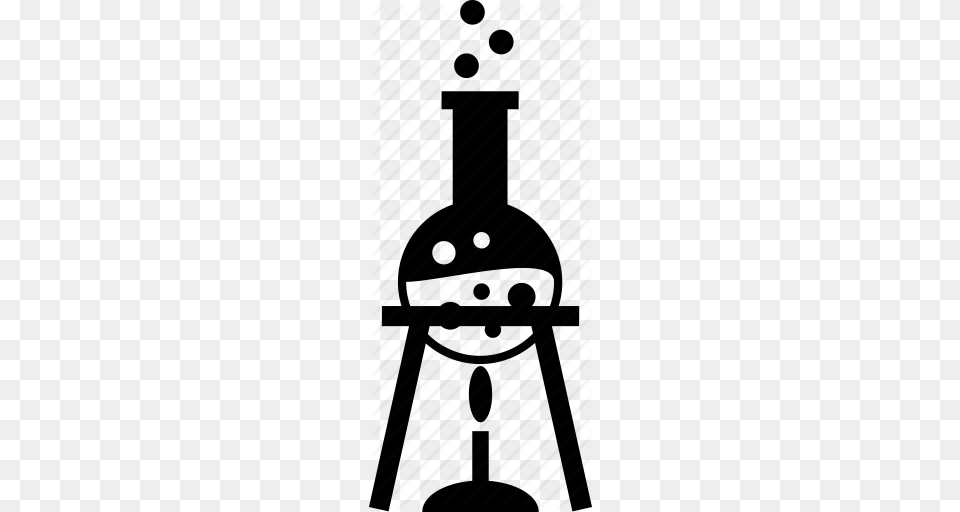Bunsen Burner Chemical Experiment Fire Flame Flask Tripod Icon Free Png Download