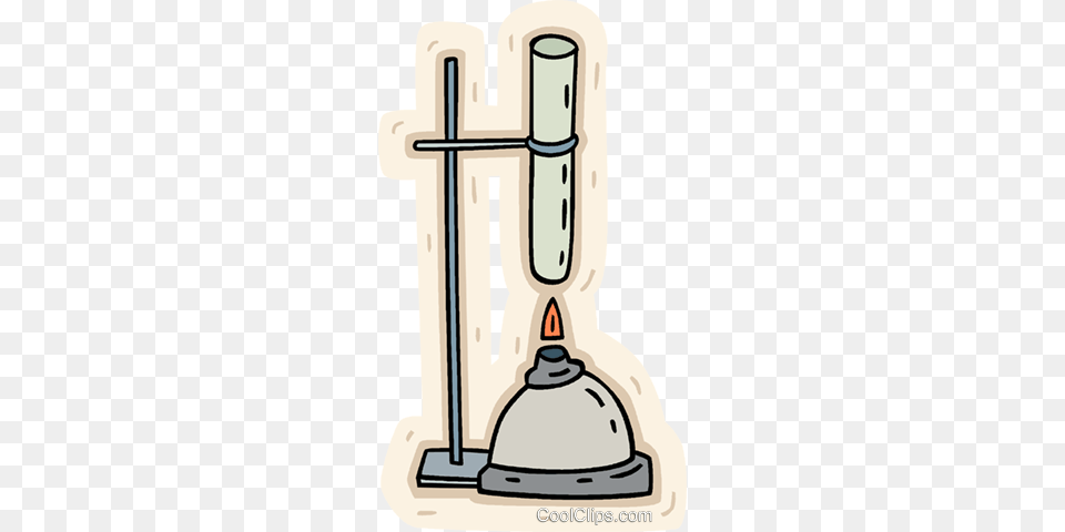 Bunsen Burner With Test Tube Royalty Free Vector Clip Art, Gas Pump, Machine, Pump, Device Png Image
