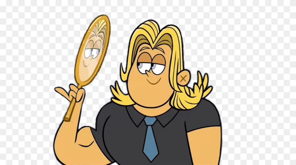Bunsen Character Jerk Von Handsome Looking In The Mirror, Person, Cartoon, Cutlery, Face Png Image