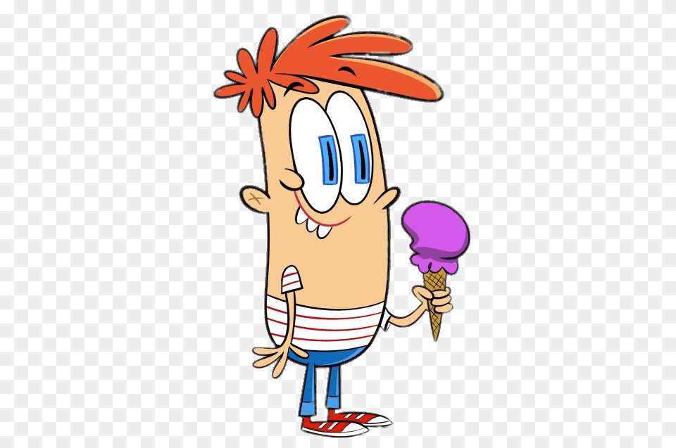 Bunsens Friend Mikey Having Ice Cream, Dessert, Food, Ice Cream, Cartoon Png