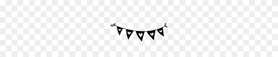 Bunting Icons Noun Project, Gray Png