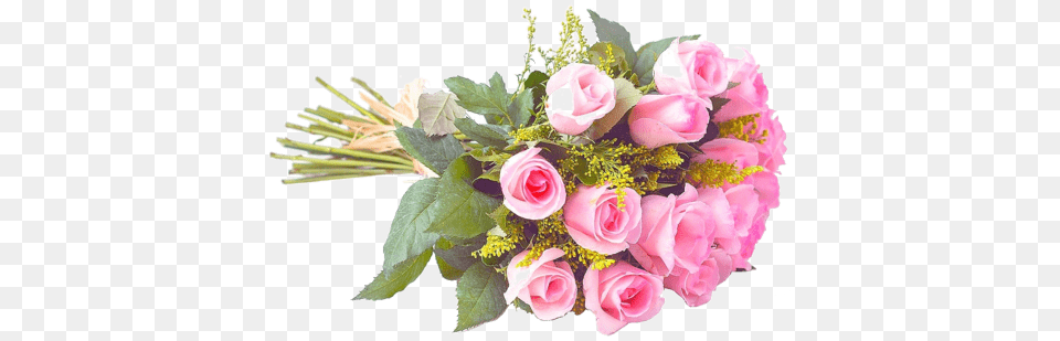 Buqu De 18 Rosas Rosadas Bouquet De Flores, Flower, Flower Arrangement, Flower Bouquet, Plant Free Png Download