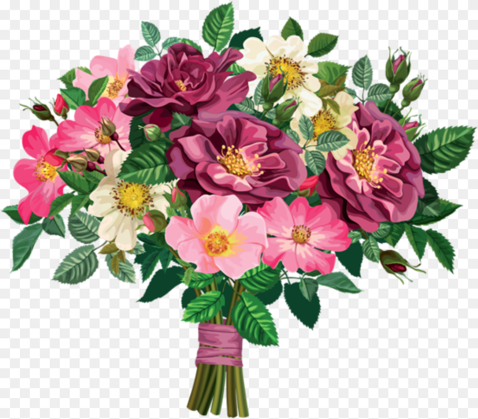 Buque De Flores Coloridas Background Flower Bouquet, Flower Arrangement, Plant, Flower Bouquet, Art Free Transparent Png