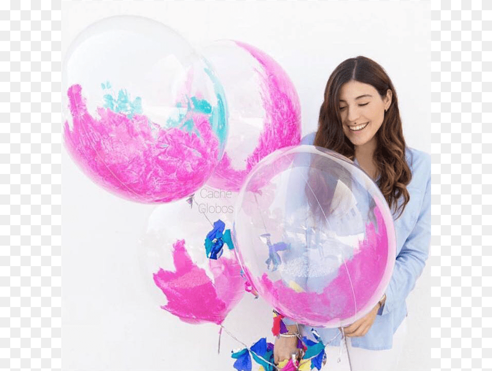Burbuja De Pintura Girl, Balloon, Adult, Person, Woman Png