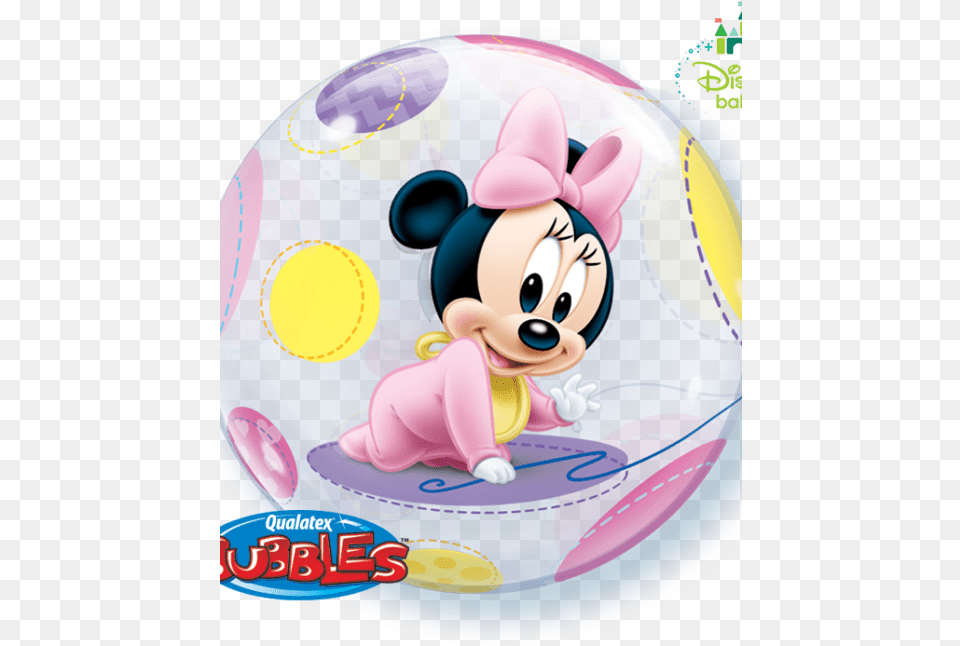 Burbuja Minnie Bebe Mini Mouse Baby Shower, Balloon, Person Png