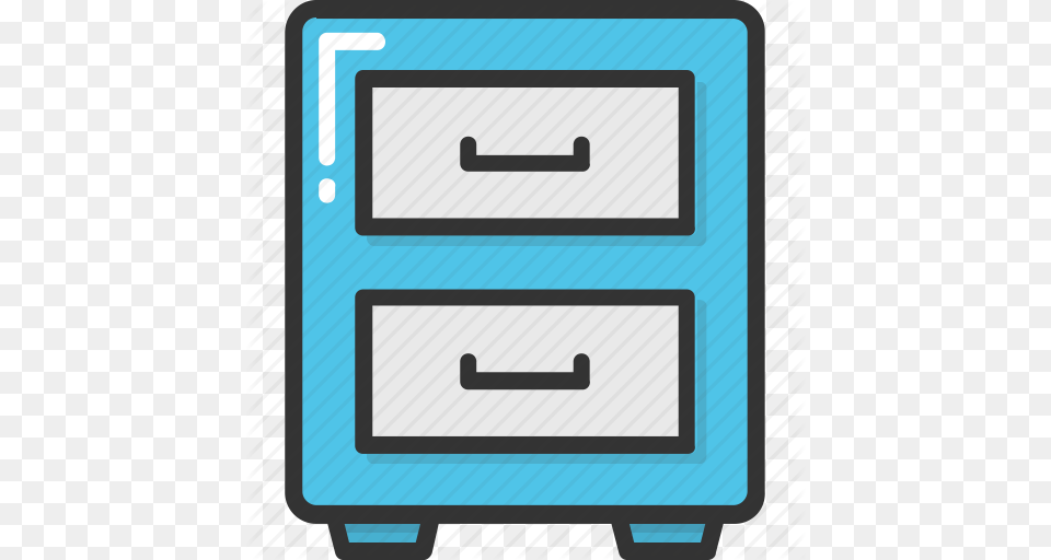 Bureau Cabinet Chest Of Drawers Drawers Filing Cabinets Icon, Furniture Free Png Download