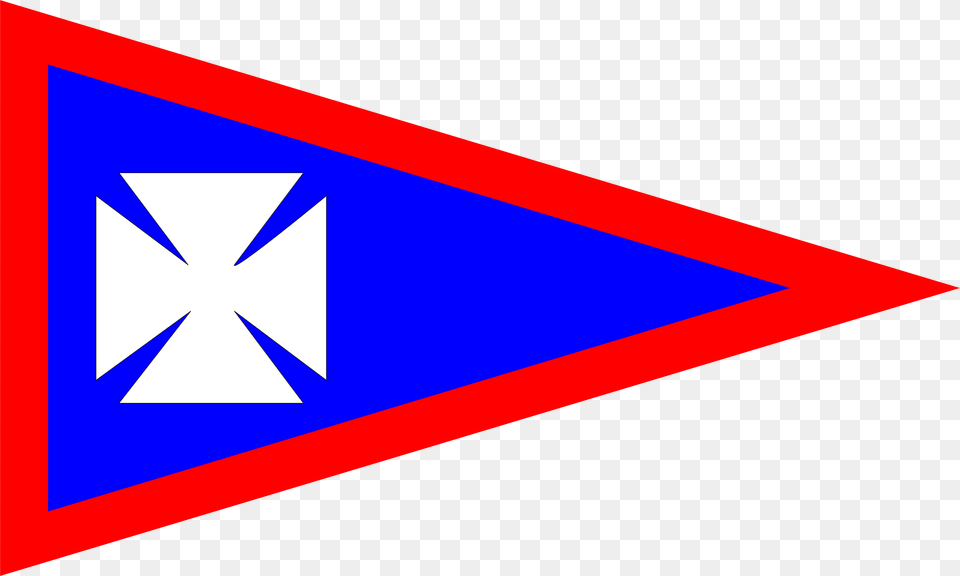 Burgee Of American Yc New York Clipart, Triangle, Flag, Sign, Symbol Free Transparent Png