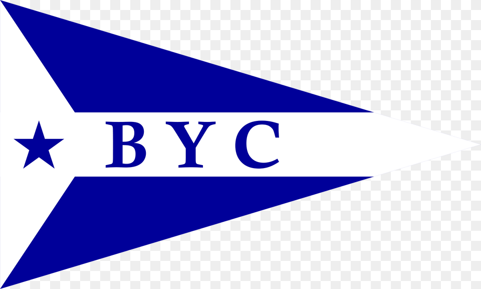 Burgee Of Biloxi Yc Clipart, Symbol, Star Symbol, Triangle Png Image