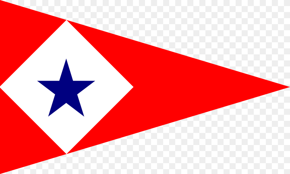 Burgee Of Cercle De La Voile De Paris Clipart, Star Symbol, Symbol Png