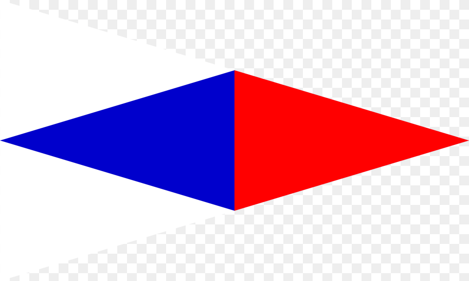 Burgee Of Davis Island Yc Clipart, Triangle, Flag Png Image