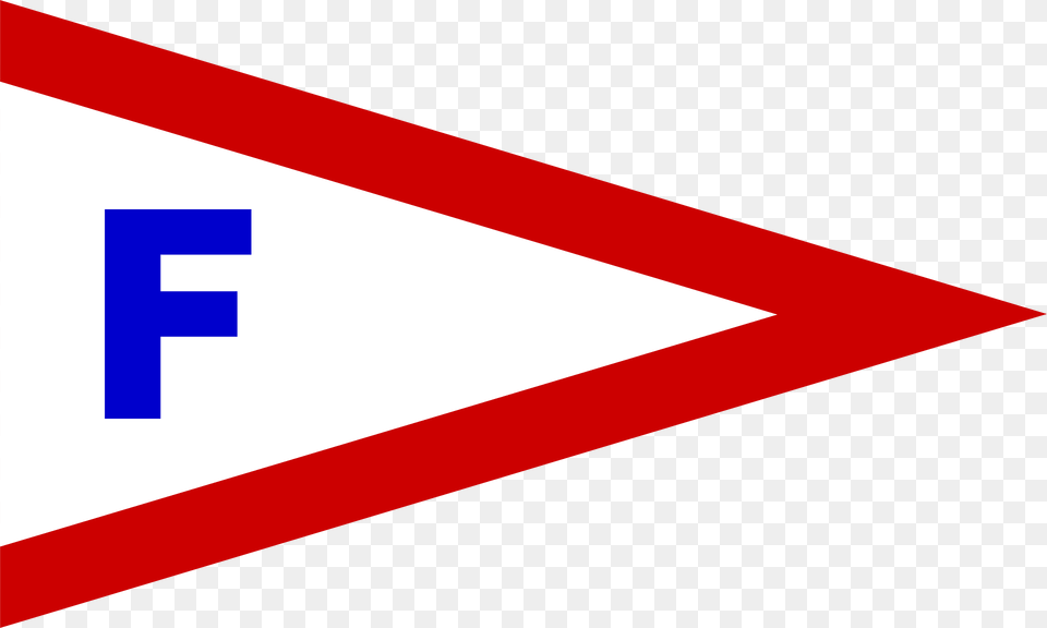 Burgee Of Florida Yc Clipart, Sign, Symbol, Road Sign, Triangle Png