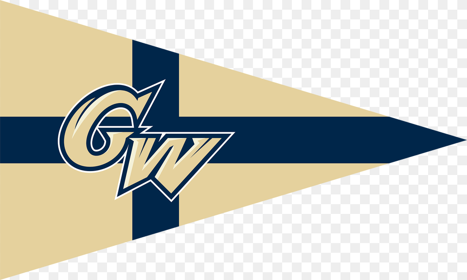 Burgee Of George Washington University Clipart, Logo, Weapon Free Png Download