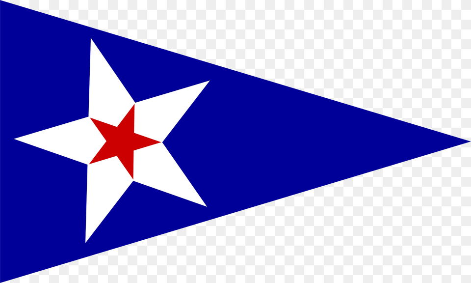 Burgee Of Island Bay Yc Clipart, Star Symbol, Symbol Free Png Download