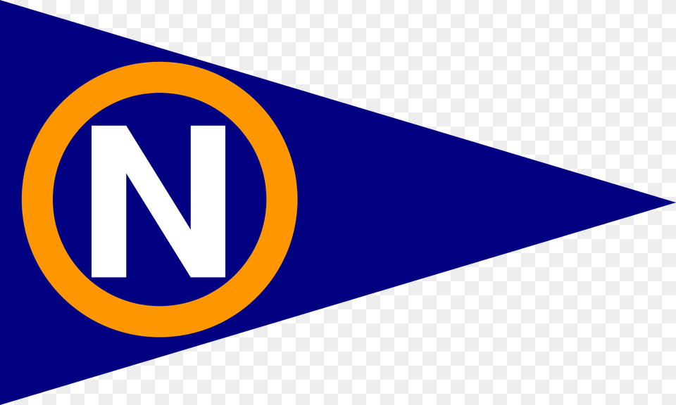 Burgee Of Newport Harbor Yacht Club Clipart, Triangle Free Transparent Png