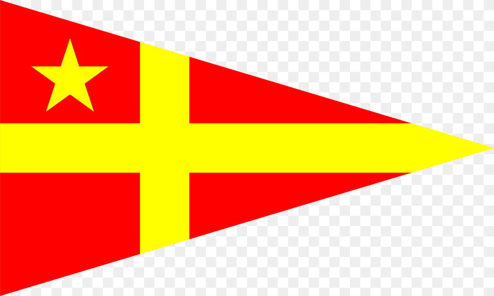 Burgee Of Northern Yc Clipart, Flag Free Transparent Png