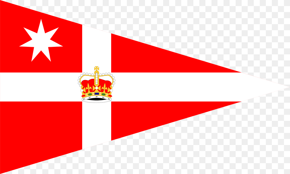 Burgee Of Royal Melbourne Yacht Squadron Clipart, Flag Free Transparent Png