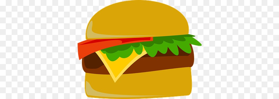 Burger Food, Clothing, Hardhat, Helmet Png Image