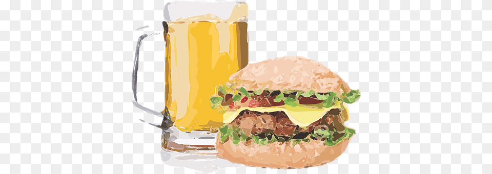 Burger Glass, Cup, Alcohol, Beer Free Png