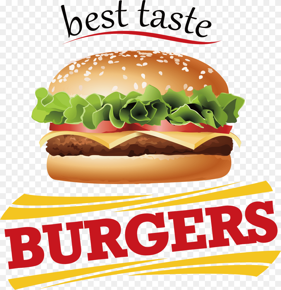 Burger And Fries Burger Hd Download, Food, Advertisement Free Transparent Png