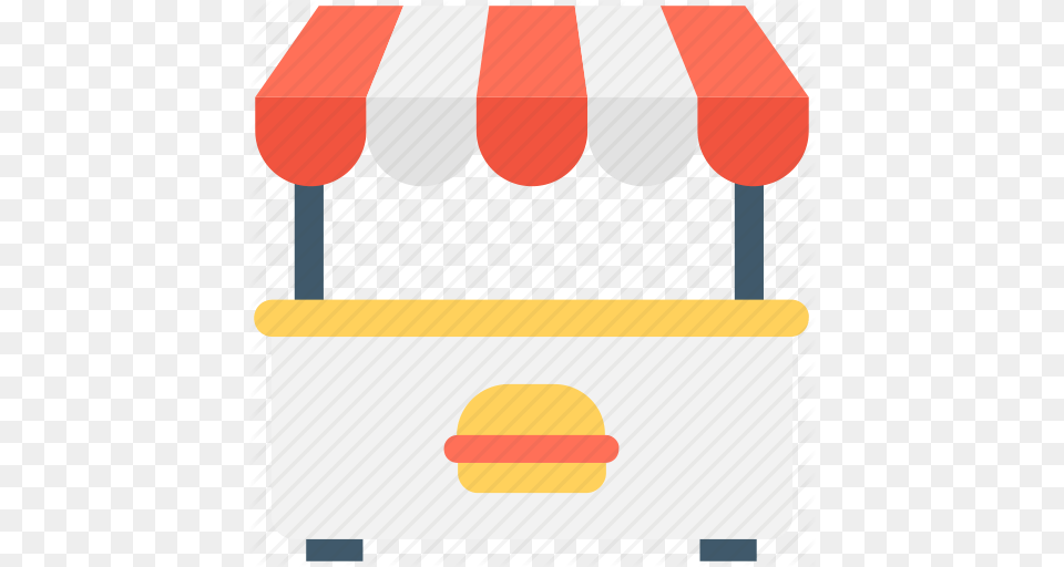 Burger Burger Kiosk Burger Stall Food Stand Street Food Icon, Hot Dog, Canopy Free Png Download