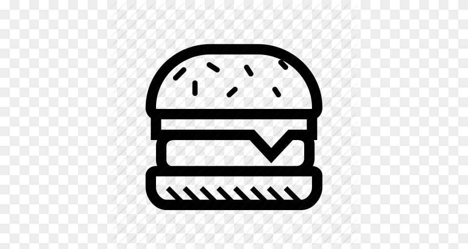 Burger Cheeseburger Cookout Grill Hamburger Picnic Icon, Helmet, Bag, American Football, Football Free Transparent Png