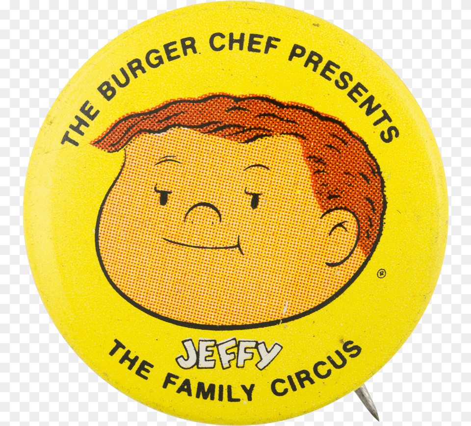 Burger Chef Presents The Family Circus Advertising Cartoon, Badge, Logo, Symbol, Face Png
