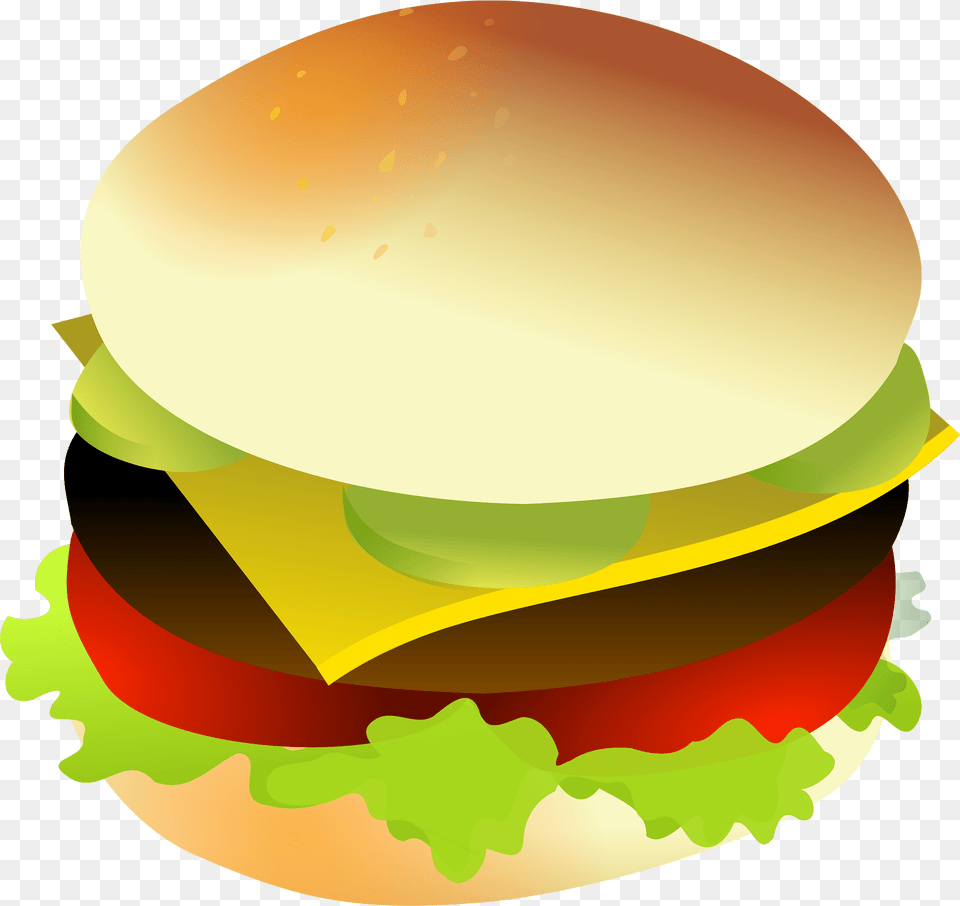 Burger Clipart, Food, Clothing, Hardhat, Helmet Free Png Download