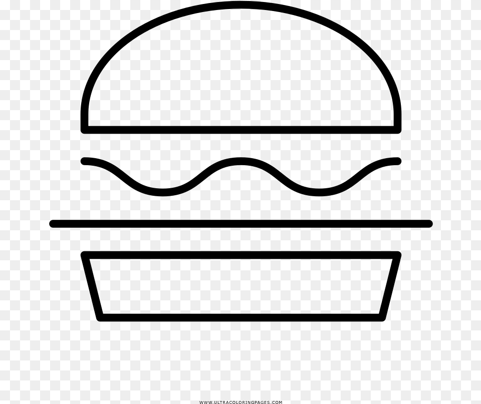 Burger Coloring, Gray Png
