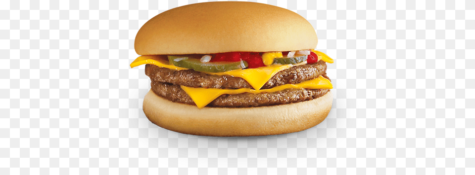 Burger Double Cheese Mcd, Food Free Png