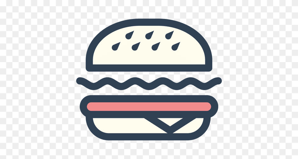 Burger Fast Food Stroke Icon, Hot Dog Free Png