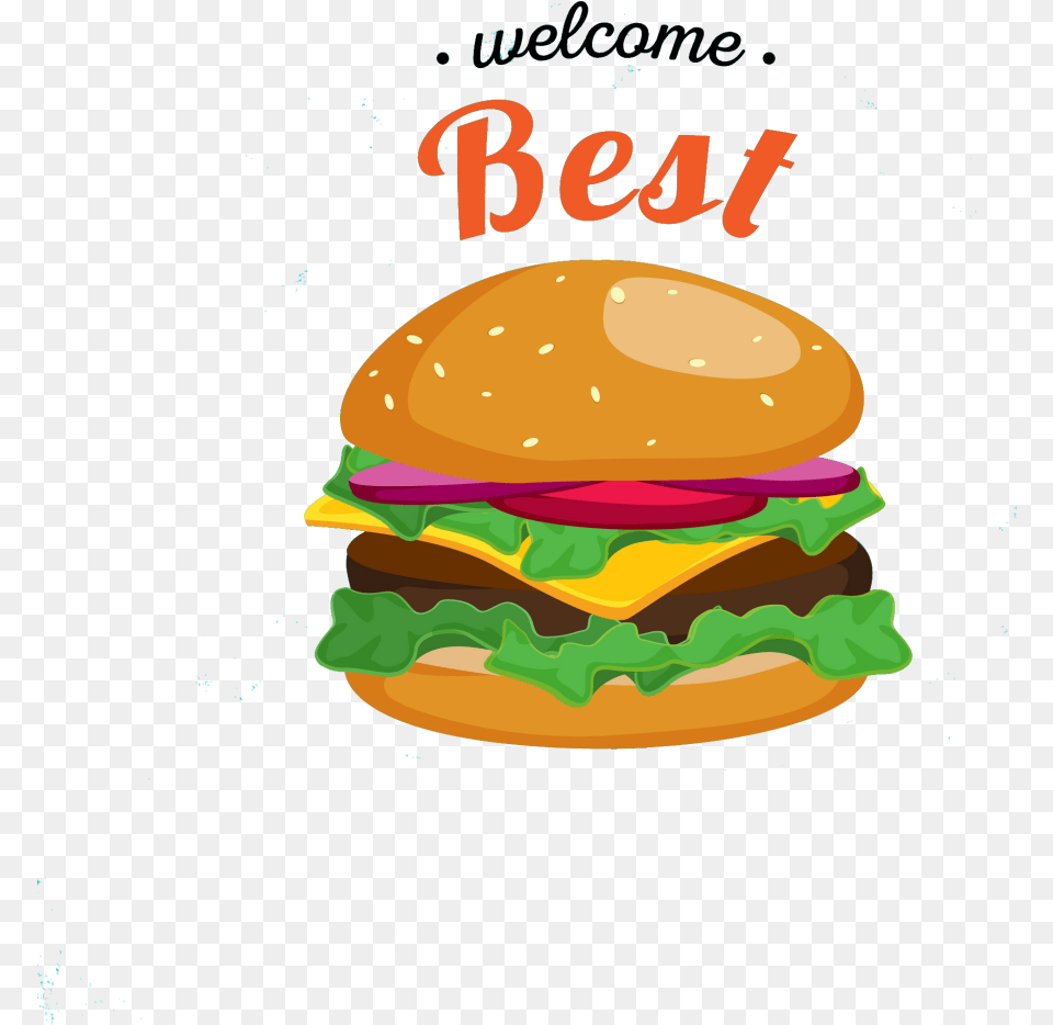 Burger File Vector Hamburger, Food, Advertisement Free Transparent Png