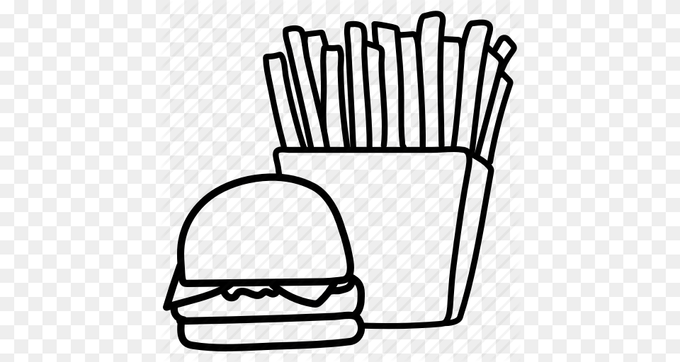 Burger French Fries Hamburger Snack Icon, Art, Drawing Png