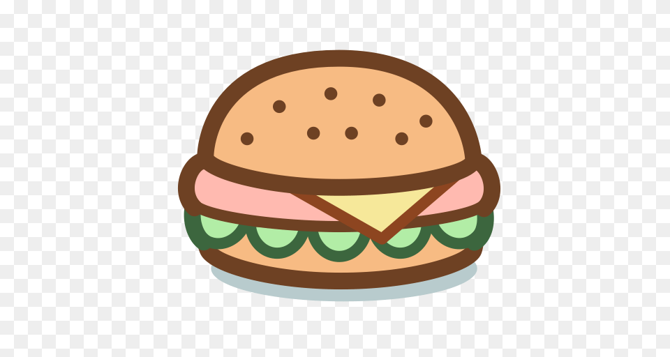 Burger Hamburger Fruits Icon With And Vector Format For, Food, Clothing, Hardhat, Helmet Free Png