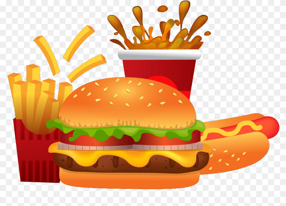 Burger Image Vector Download Burger And Fries Clipart, Food Free Png