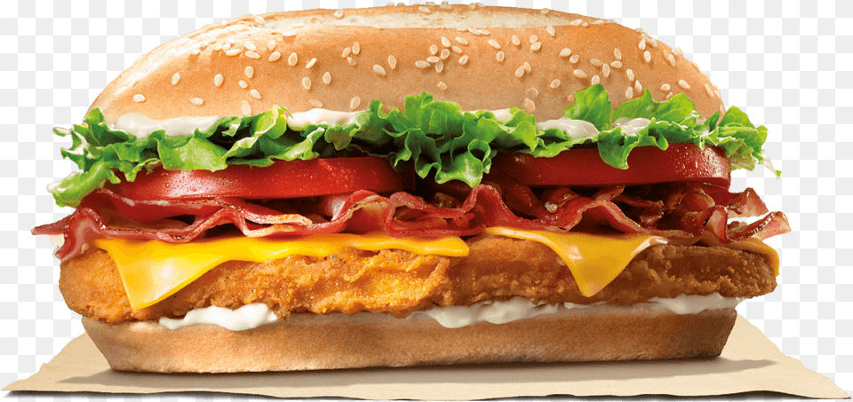 Burger King Bacon Cheese Chicken Royale, Food Png Image